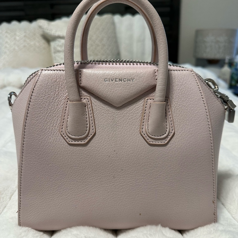 Givenchy mini light pink Antigonia with strap lightly used.